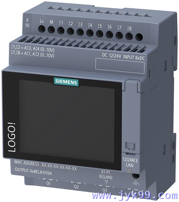 西门子LOGO控制器程序编程6ED1052-1MD08-0BA3，6ED1052-1HB08-0BA3，6ED1052-1FB0